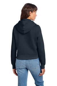 District Women's V.I.T. Fleece Full-Zip Hoodie DT6103 - New Navy Back