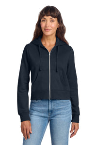 District Women's V.I.T. Fleece Full-Zip Hoodie DT6103 - New Navy