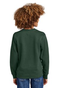 District Youth V.I.T. Fleece Crew DT6104Y - Forest Green Back