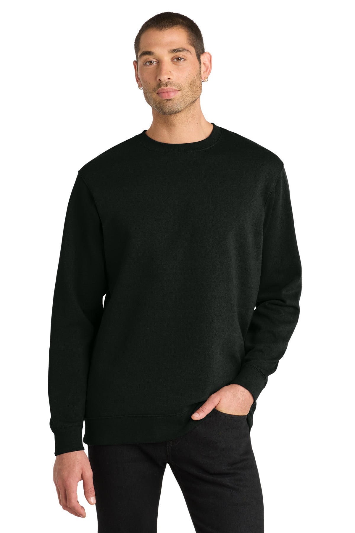 District V.I.T.Fleece Crew DT6104 - Black