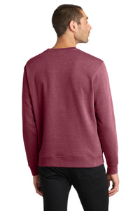 District V.I.T.Fleece Crew DT6104 - Heathered Cardinal Back