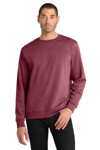 District V.I.T.Fleece Crew DT6104 - Heathered Cardinal