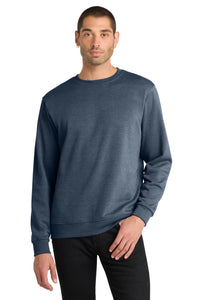 District V.I.T.Fleece Crew DT6104 - Heathered Navy