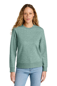 District Women's V.I.T. Fleece Crew DT6105 - Heathered Dusty Sage