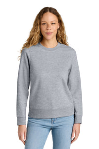 District Women's V.I.T. Fleece Crew DT6105 - Light Heather Grey