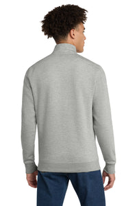 District V.I.T.Fleece 1/4-Zip DT6106 - Light Heather Grey Back