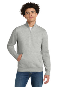 District V.I.T.Fleece 1/4-Zip DT6106 - Light Heather Grey