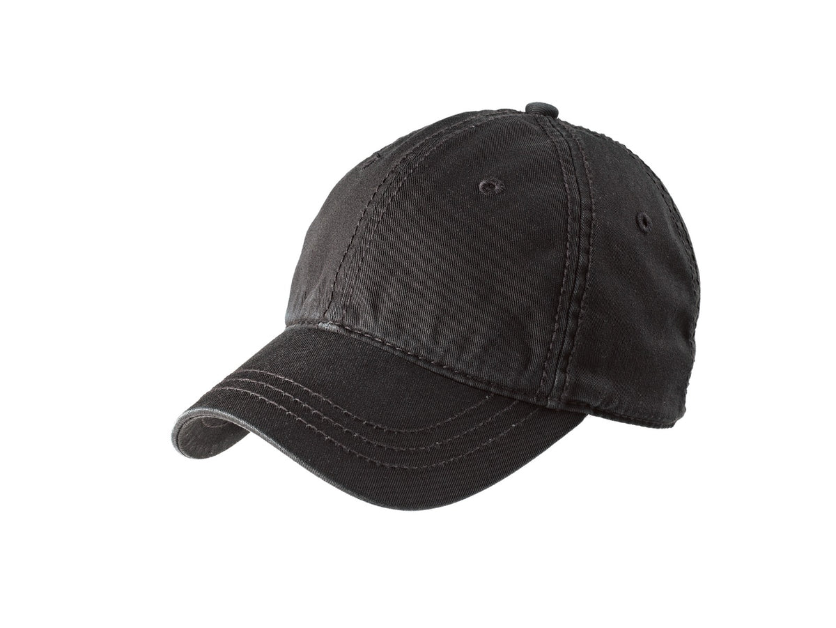 District  Thick Stitch Cap - Black