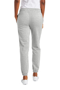 District Women's V.I.T. Fleece Sweatpant DT6110 - Light Heather Grey Back