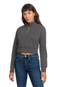 District Women's V.I.T. Fleece 1/2-Zip DT6111 - Heathered Charcoal
