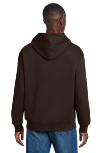 District V.I.T. Heavyweight Fleece Hoodie DT6150 - Dark Chocolate Brown Back