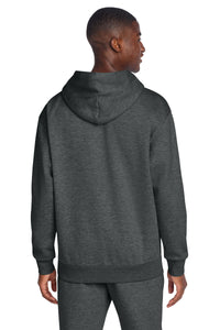 District V.I.T. Heavyweight Fleece Hoodie DT6150 - Heathered Charcoal Back