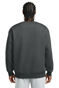 District V.I.T. Heavyweight Fleece Crew DT6154 - Heathered Charcoal Back