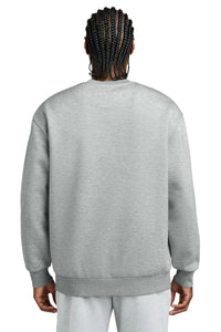 District V.I.T. Heavyweight Fleece Crew DT6154 - Light Heather Grey Back