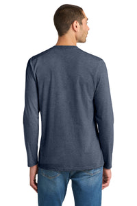 District Very Important Tee Long Sleeve - Heathered Navy Back