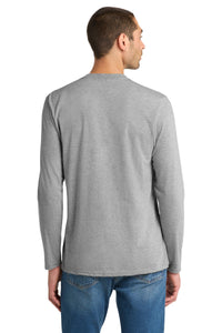 District Very Important Tee Long Sleeve - Light Heather Grey Back