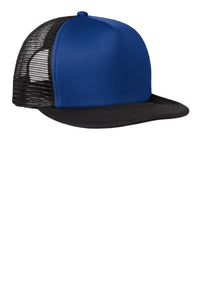 District Flat Bill Snapback Trucker Cap - Royal