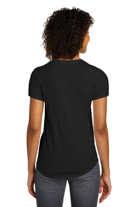 DISCONTINUED District Women's Fitted Very Important Tee Scoop Neck - Black Back