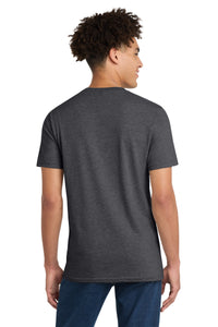 District Very Important Tee V-Neck - Heathered Charcoal Back