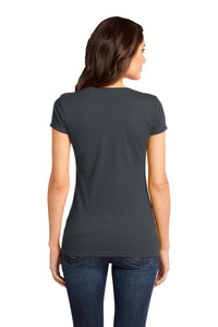 DISCONTINUED District - Juniors Very Important Tee V-Neck - Charcoal Back