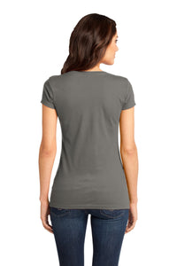 DISCONTINUED District - Juniors Very Important Tee V-Neck - Grey Back