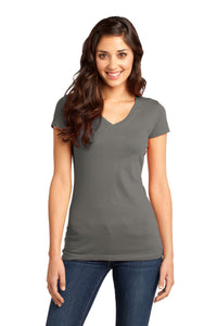 DISCONTINUED District - Juniors Very Important Tee V-Neck - Grey