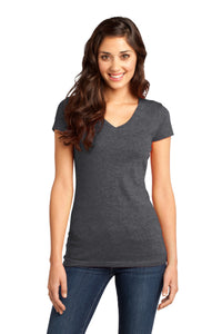 DISCONTINUED District - Juniors Very Important Tee V-Neck - Heathered Charcoal