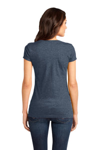 DISCONTINUED District - Juniors Very Important Tee V-Neck - Heathered Navy Back