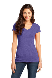 DISCONTINUED District - Juniors Very Important Tee V-Neck - Heathered Purple