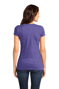 DISCONTINUED District - Juniors Very Important Tee V-Neck - Heathered Purple Back
