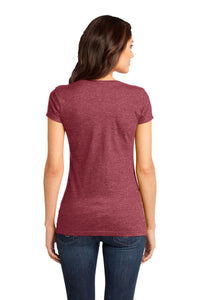 DISCONTINUED District - Juniors Very Important Tee V-Neck - Heathered Red Back