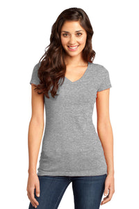 DISCONTINUED District - Juniors Very Important Tee V-Neck - Light Heather Grey
