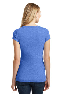 DISCONTINUED District Juniors Very Important Tee Deep V-Neck - Heathered Royal Back