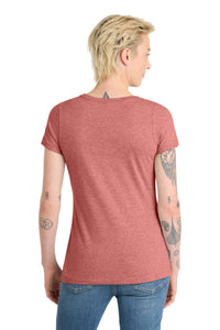District  Women's Very Important Tee  V-Neck - Blush Frost Back