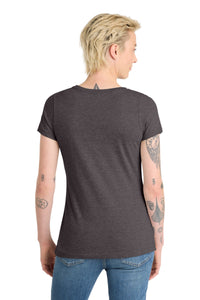 District  Women's Very Important Tee  V-Neck - Heathered Charcoal Back