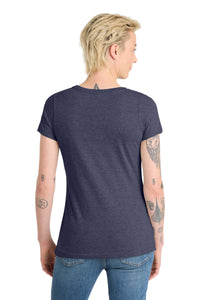 District  Women's Very Important Tee  V-Neck - Heathered Navy Back