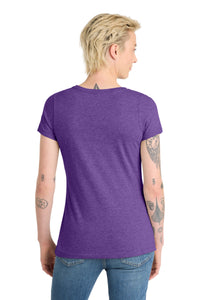 District  Women's Very Important Tee  V-Neck - Heathered Purple Back