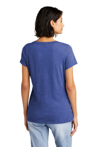 District  Women's Very Important Tee  V-Neck - Royal Frost Back