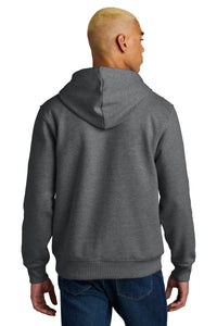 District V.I.T. Super Heavyweight Fleece Hoodie DT6600 - Heathered Charcoal Back