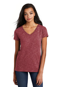 DISCONTINUED District  Women's Medal V-Neck Tee - Cardinal