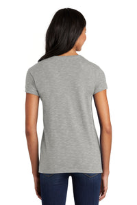DISCONTINUED District  Women's Medal V-Neck Tee - Light Grey Back