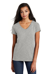 DISCONTINUED District  Women's Medal V-Neck Tee - Light Grey
