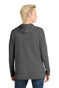 District  Women's Featherweight French Terry  Hoodie DT671 - Washed Coal Back