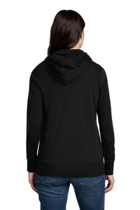 District Women's Featherweight French Terry Full-Zip Hoodie DT673 - Black Back