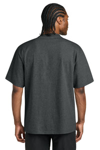District 7-Oz. Gritty Tee DT7075 - Heathered Charcoal Back