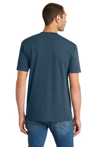 District  Flex Tee DT7500 - Heathered Neptune Blue Back