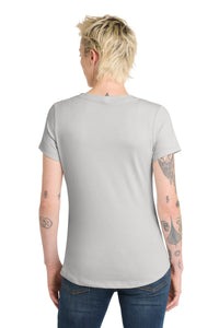 District  Women's Flex Scoop Neck Tee DT7501 - Silver Mist Back