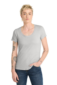 District  Women's Flex Scoop Neck Tee DT7501 - Silver Mist