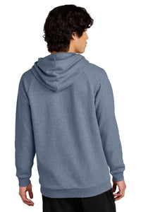 District Cloud Fleece Hoodie DT7800 - Flint Blue Heather Back