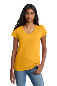 District  Women's Re-Tee  V-Neck DT8001 - Maize Yellow